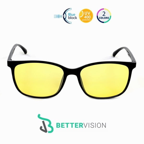 Blue Light Blocking Gaming Glasses - Bosse with yellow lenses