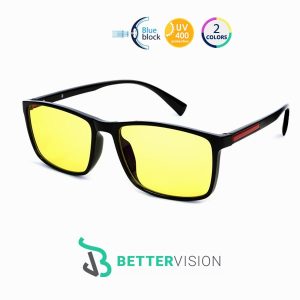 Blue Light Blocking Gaming Glasses - New Casual with yellow lenses