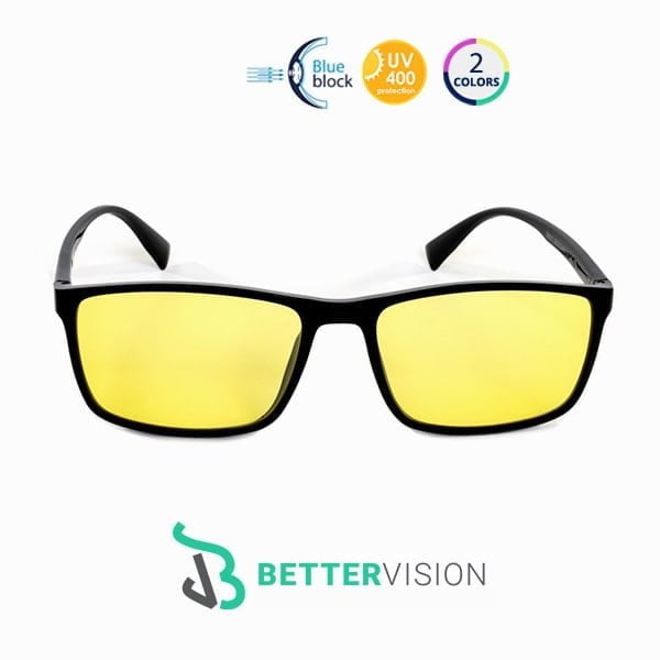 Blue Light Blocking Gaming Glasses - New Casual with yellow lenses