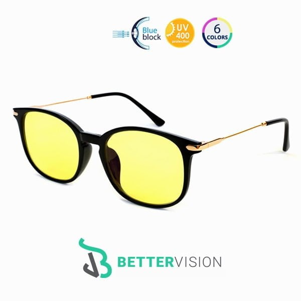 Blue Light Blocking Gaming Glasses - Supremacy with yellow lenses