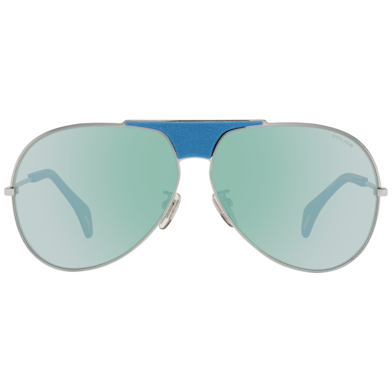 Women Blue Police Sunglasses SPL740 579B 62