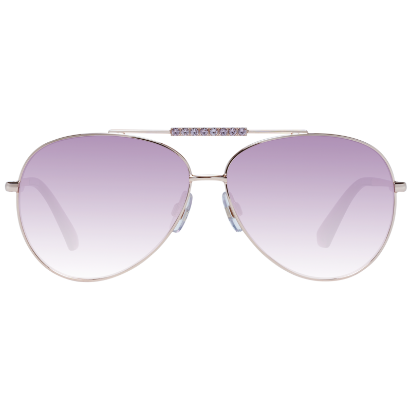 Women Rose Gold Swarovski Sunglasses SK0308 28Z 60