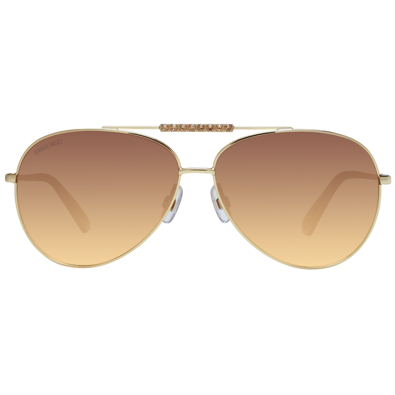 Women Gold Swarovski Sunglasses SK0308 30F 60