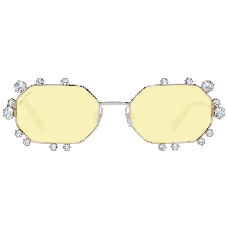 Women Gold Swarovski Sunglasses SK0376 32G 55