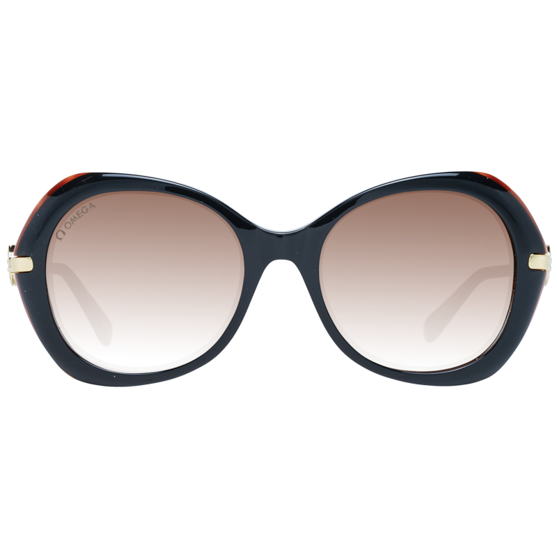 Women Black Omega Sunglasses OM0036 05F 55