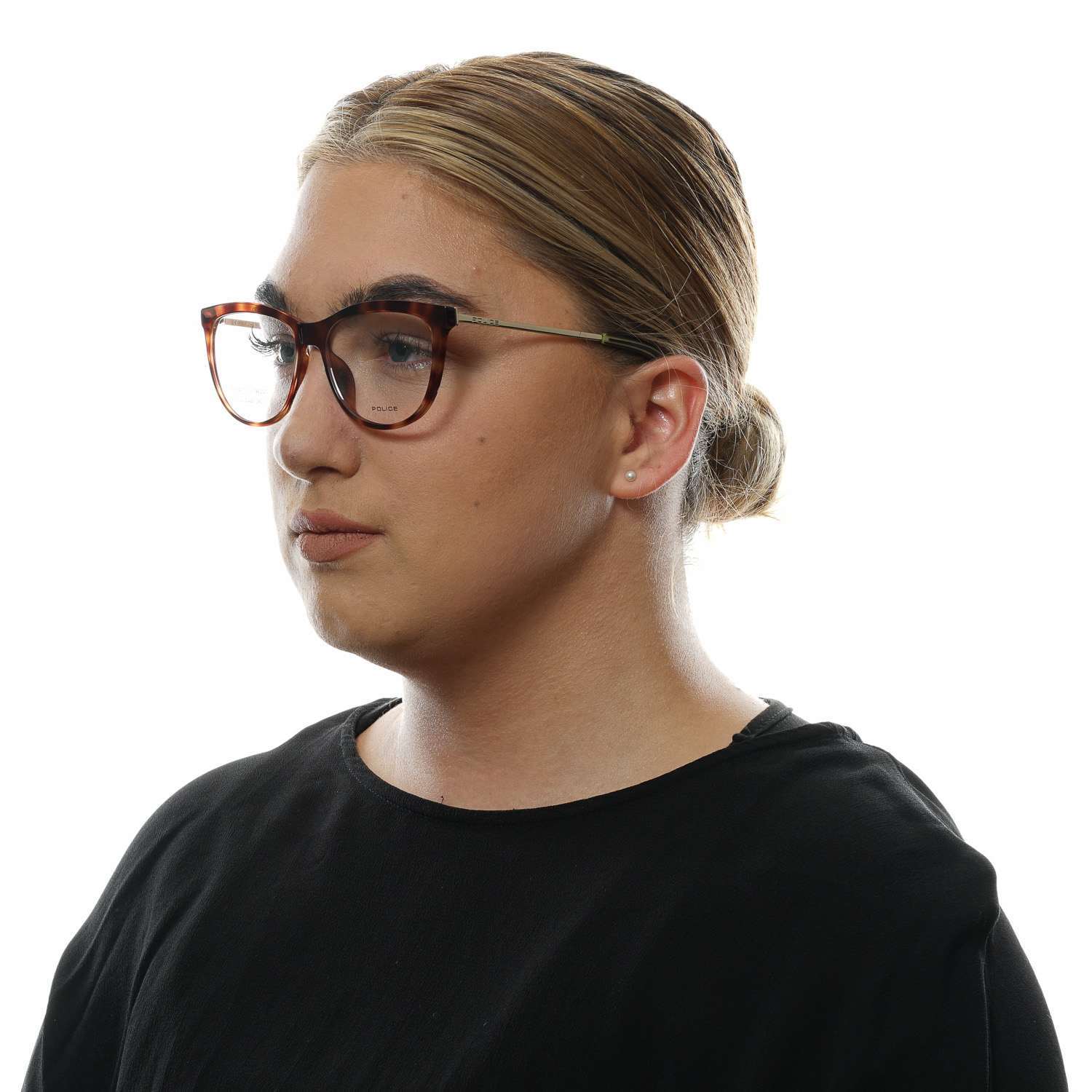 Brown Women Police Optical Frames