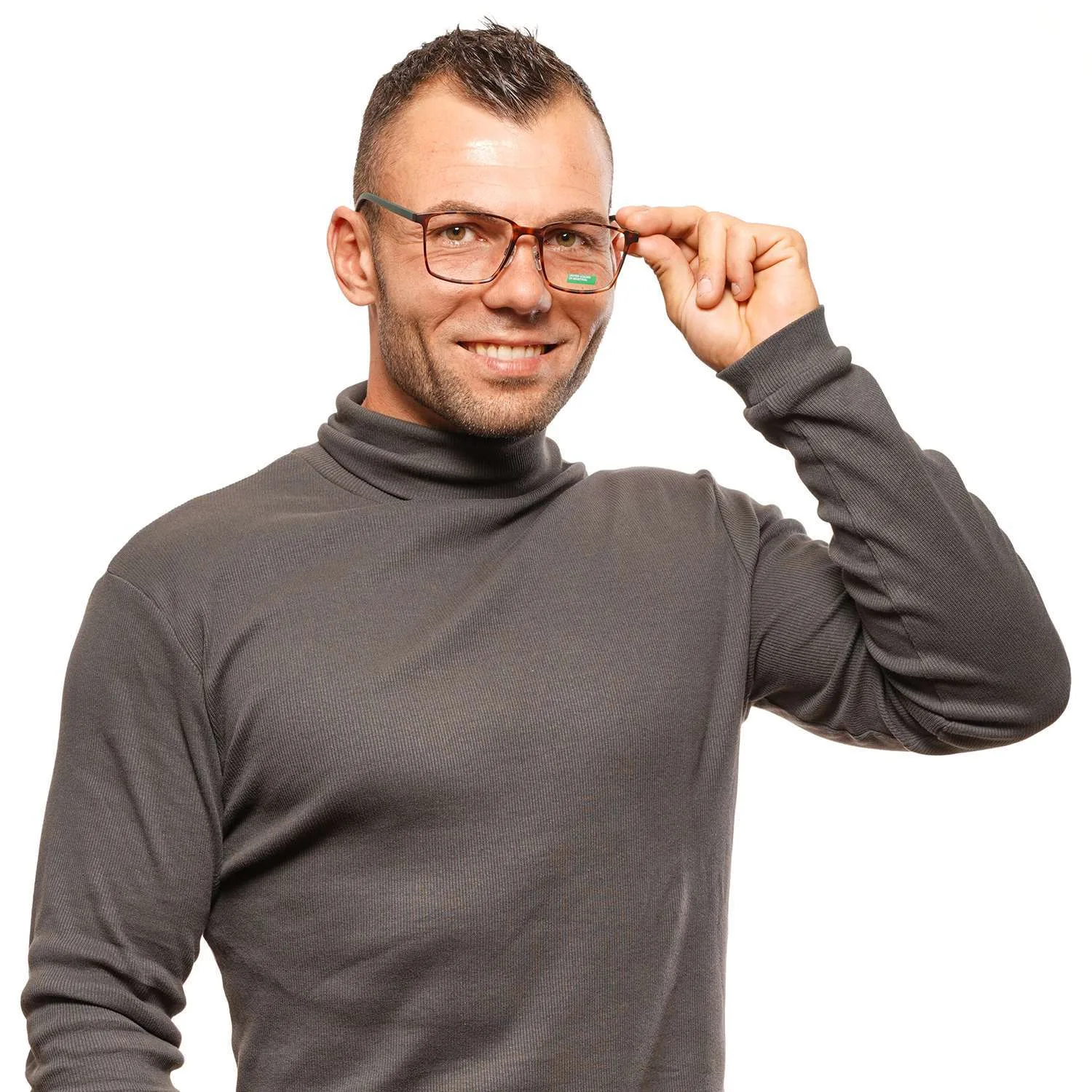 Brown Men Benetton Optical Frames