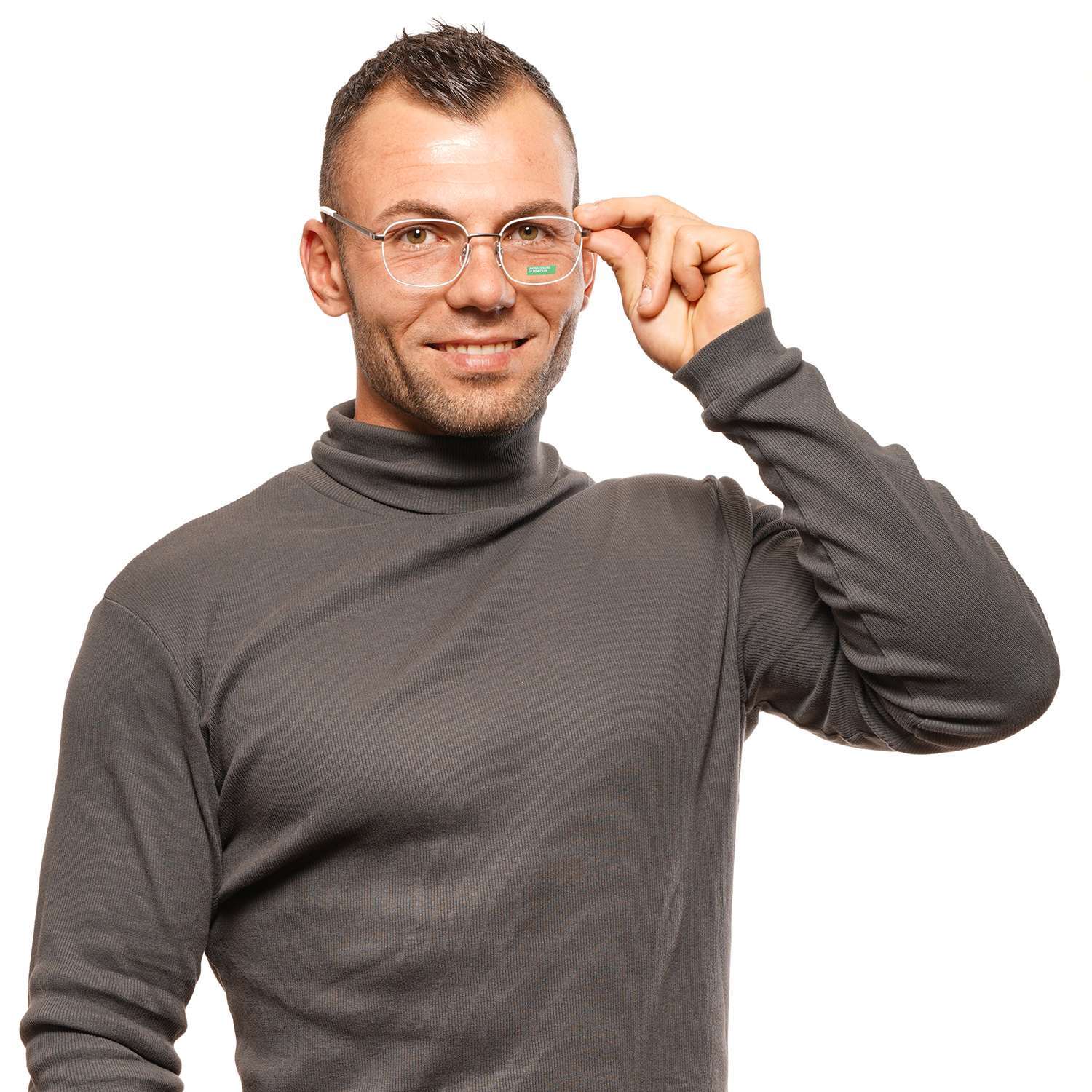 White Men Benetton Optical Frames
