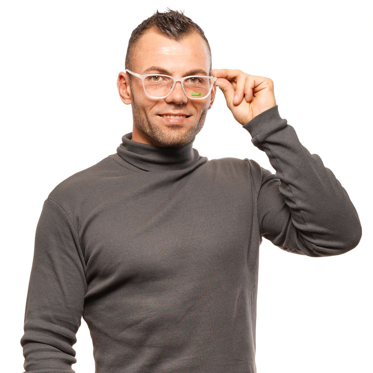 White Men Benetton Optical Frames