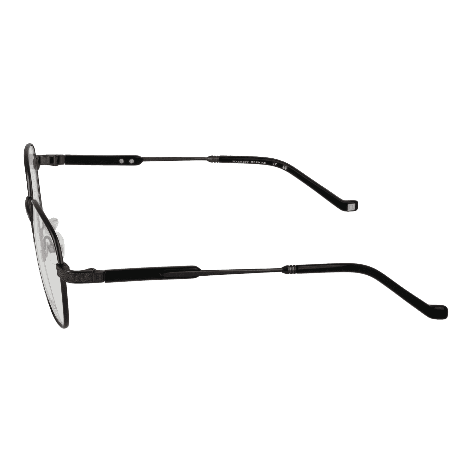 Gunmetal Men Hackett Bespoke Optical Frames