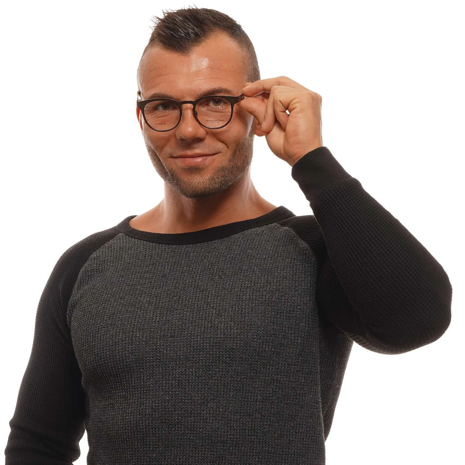 Bronze Men Ermenegildo Zegna Optical Frames
