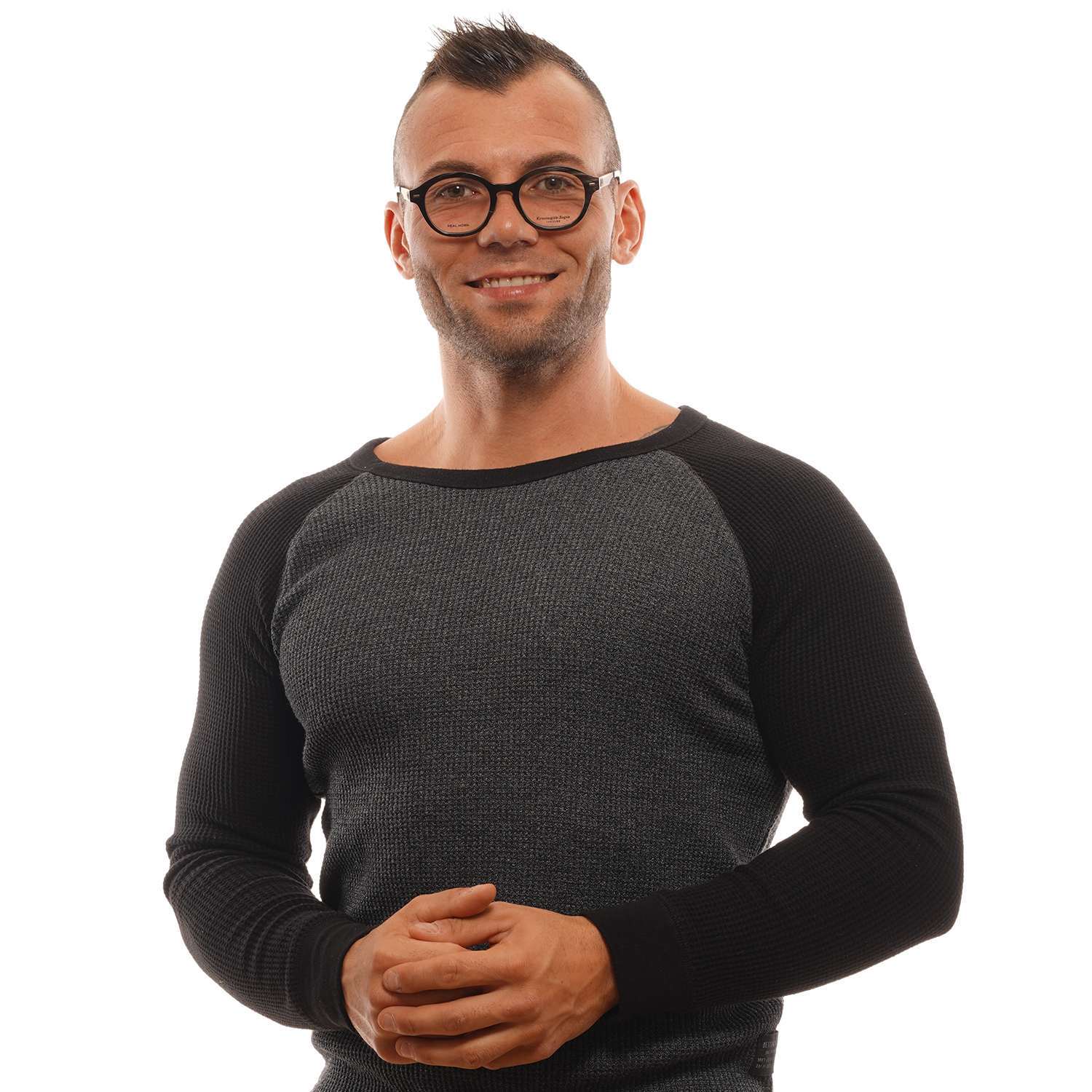 Brown Men Ermenegildo Zegna Optical Frames