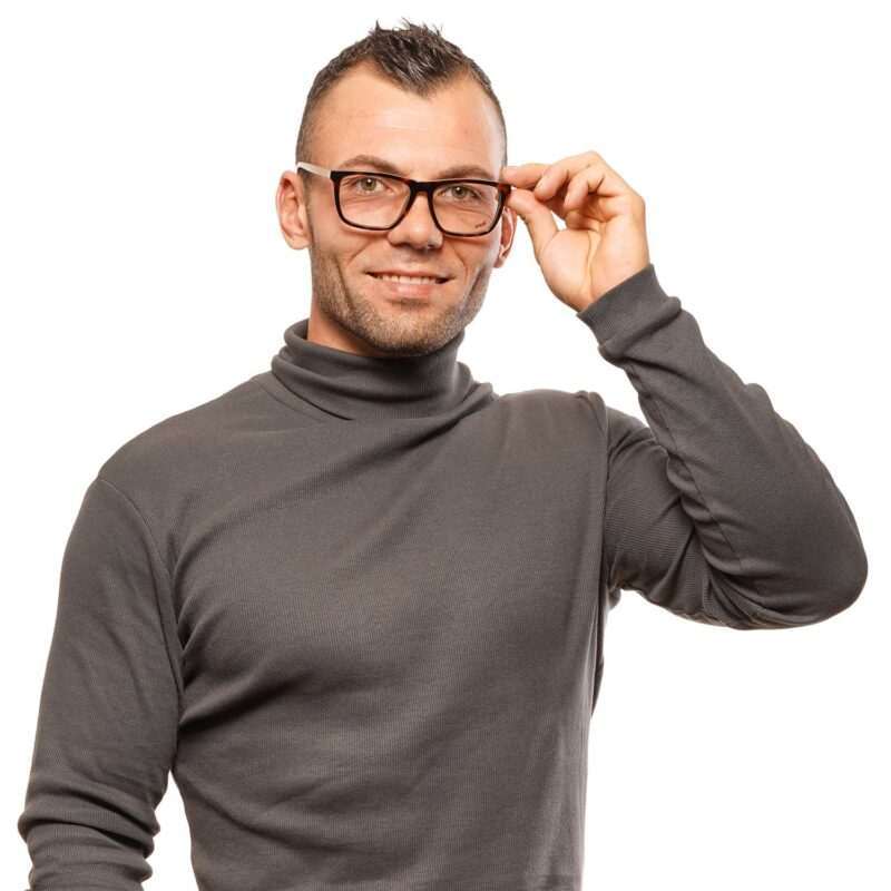 Brown Men Web Optical Frames