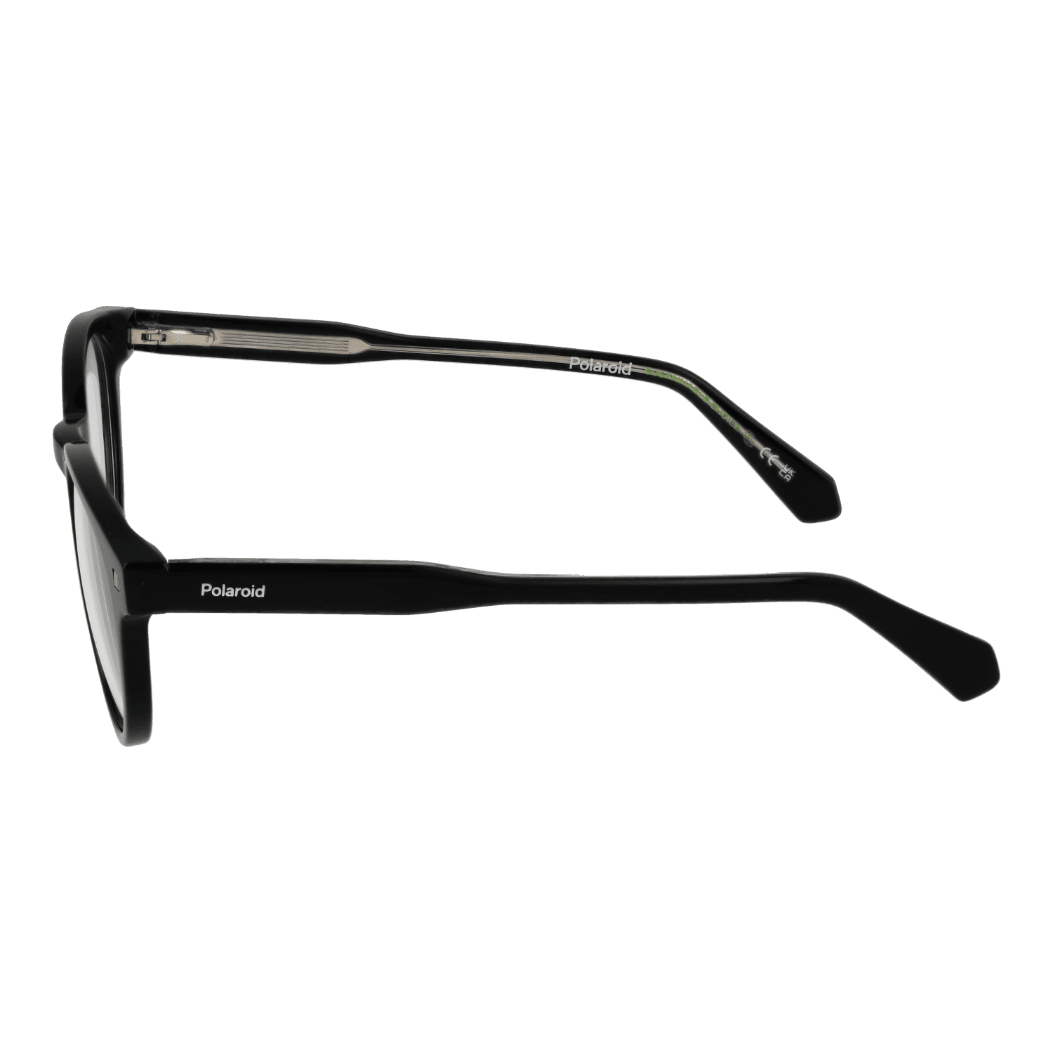 Black Unisex Polaroid Optical Frames