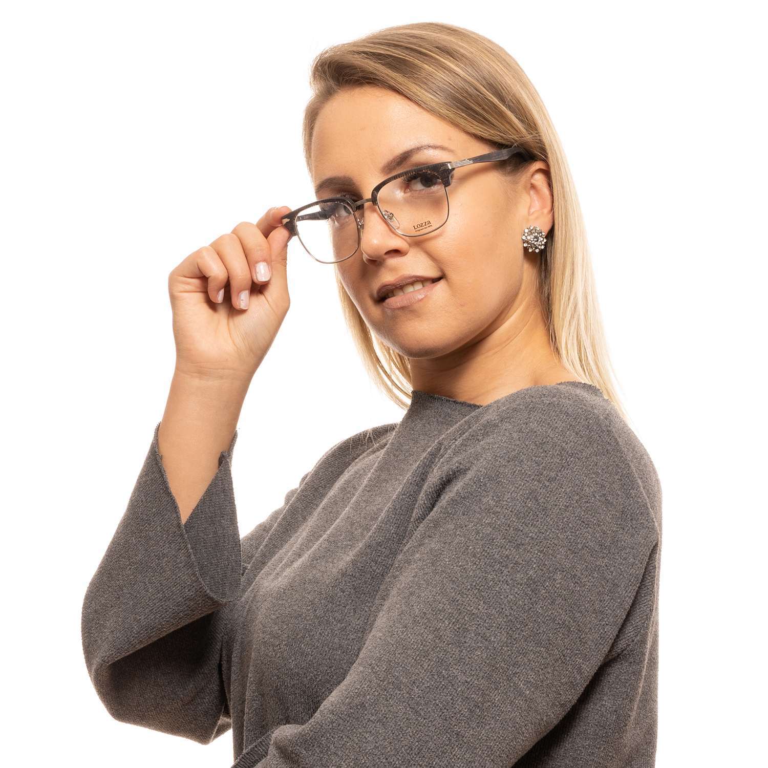Brown Unisex Lozza Optical Frames