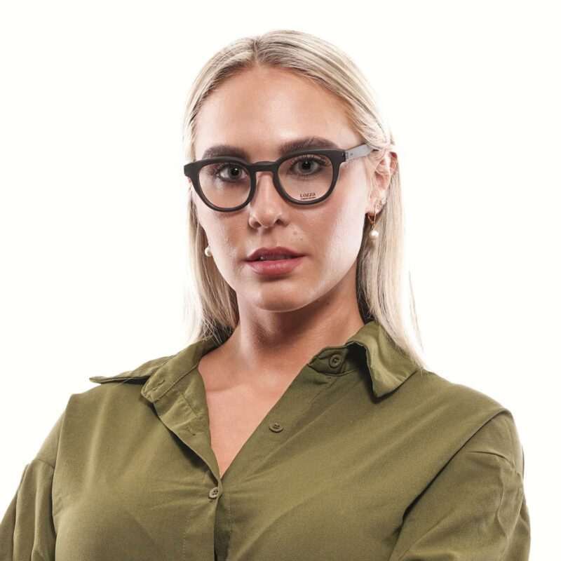Black Unisex Lozza Optical Frames