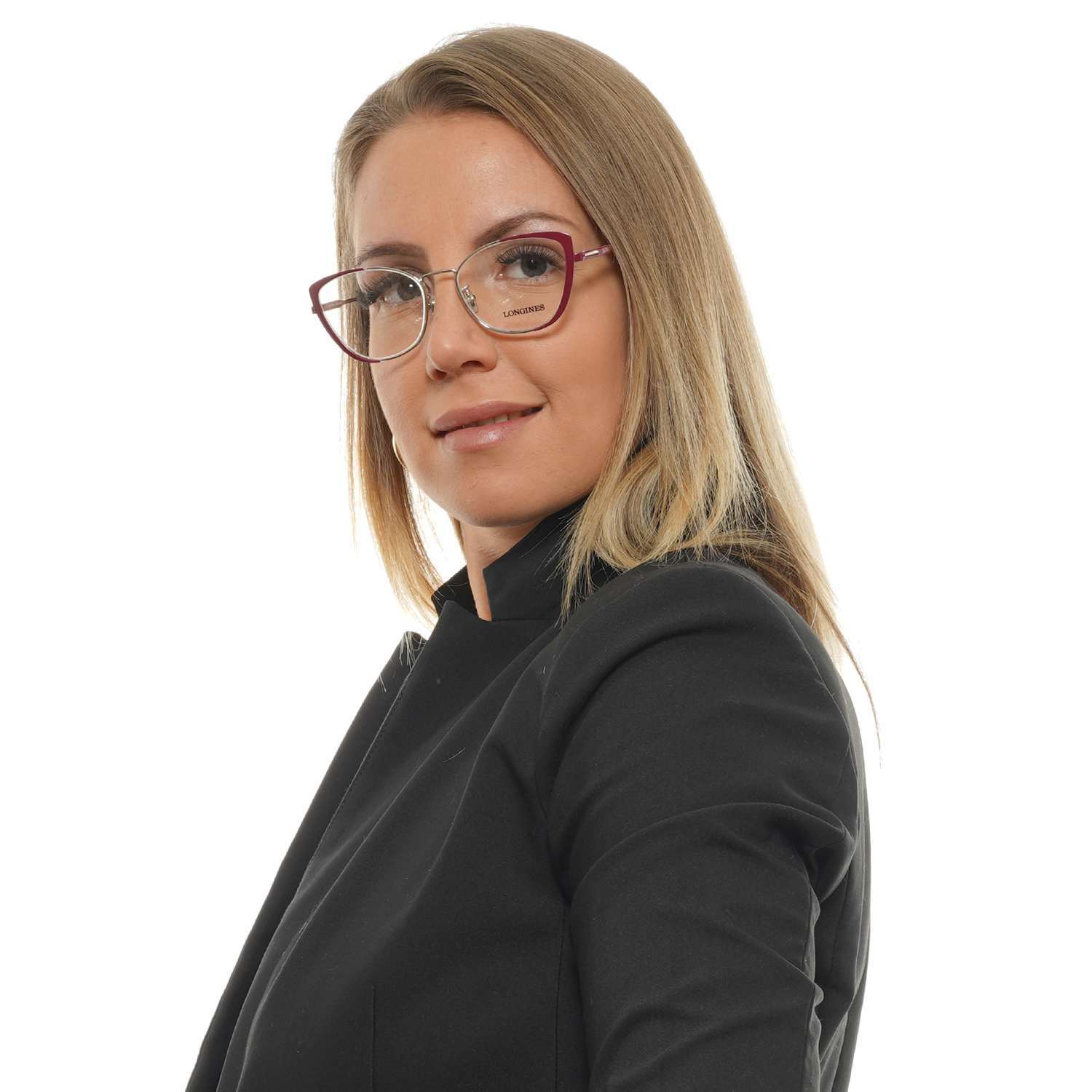Burgundy Women Longines Optical Frames