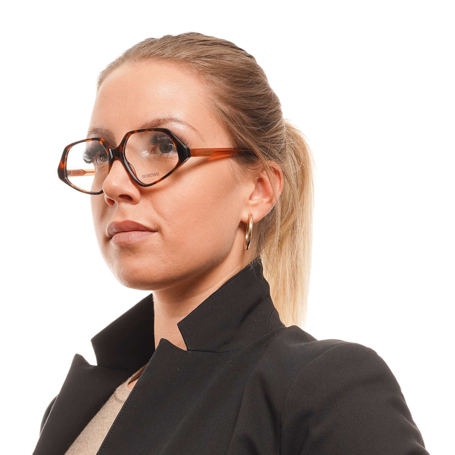 Brown Women Sportmax Optical Frames