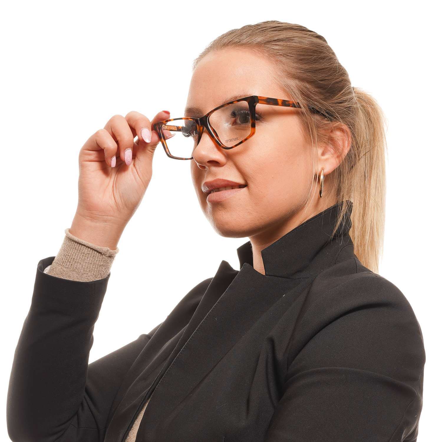 Brown Women Sportmax Optical Frames