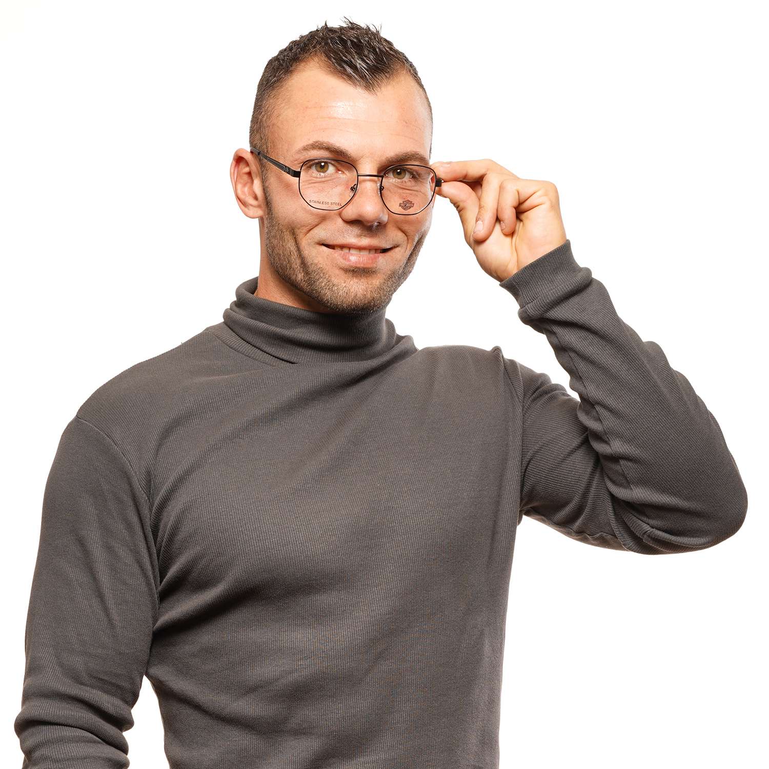 Black Men Harley-Davidson Optical Frames