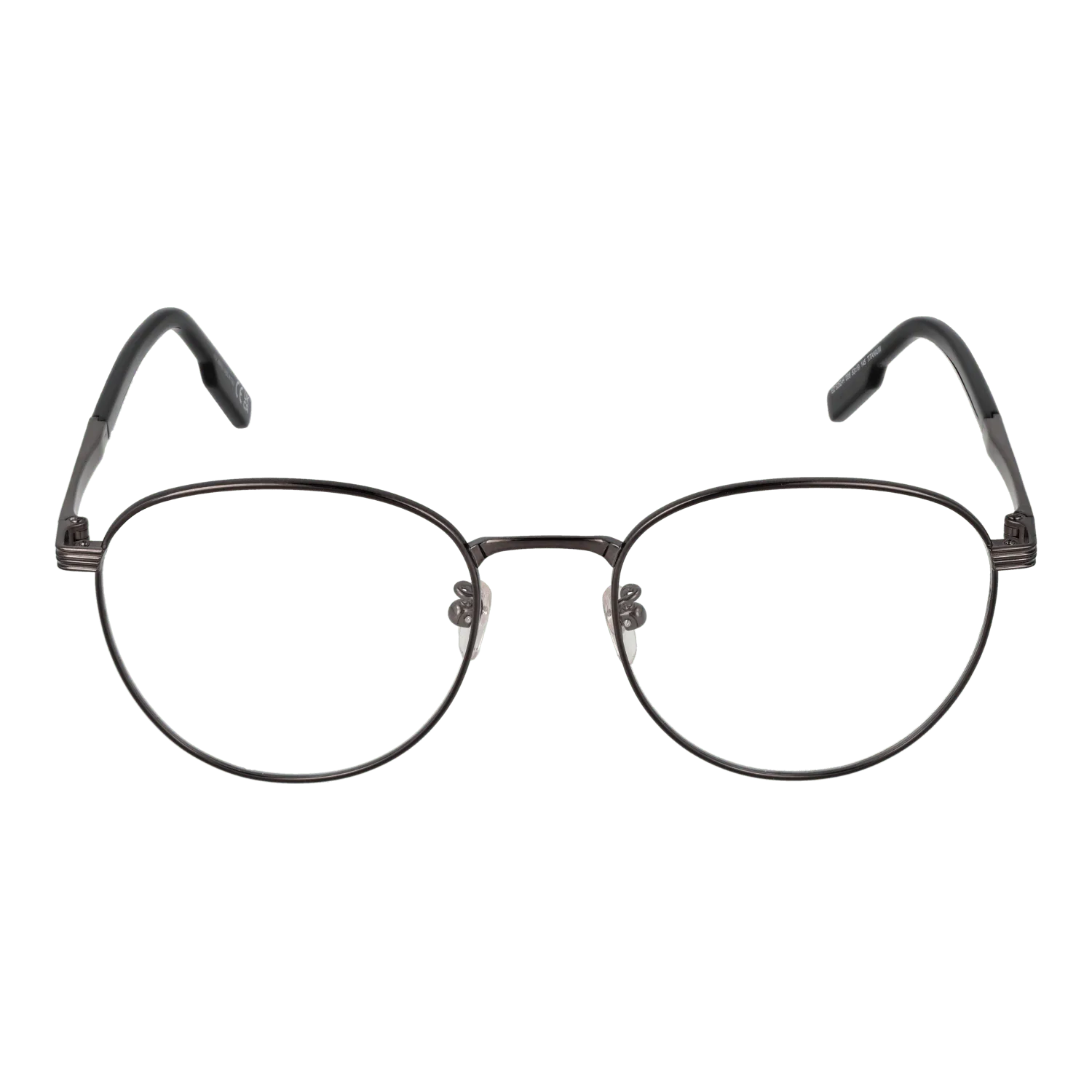 Men Gunmetal Ermenegildo Zegna Optical Frame EZ5252-H 008 52 Titanium