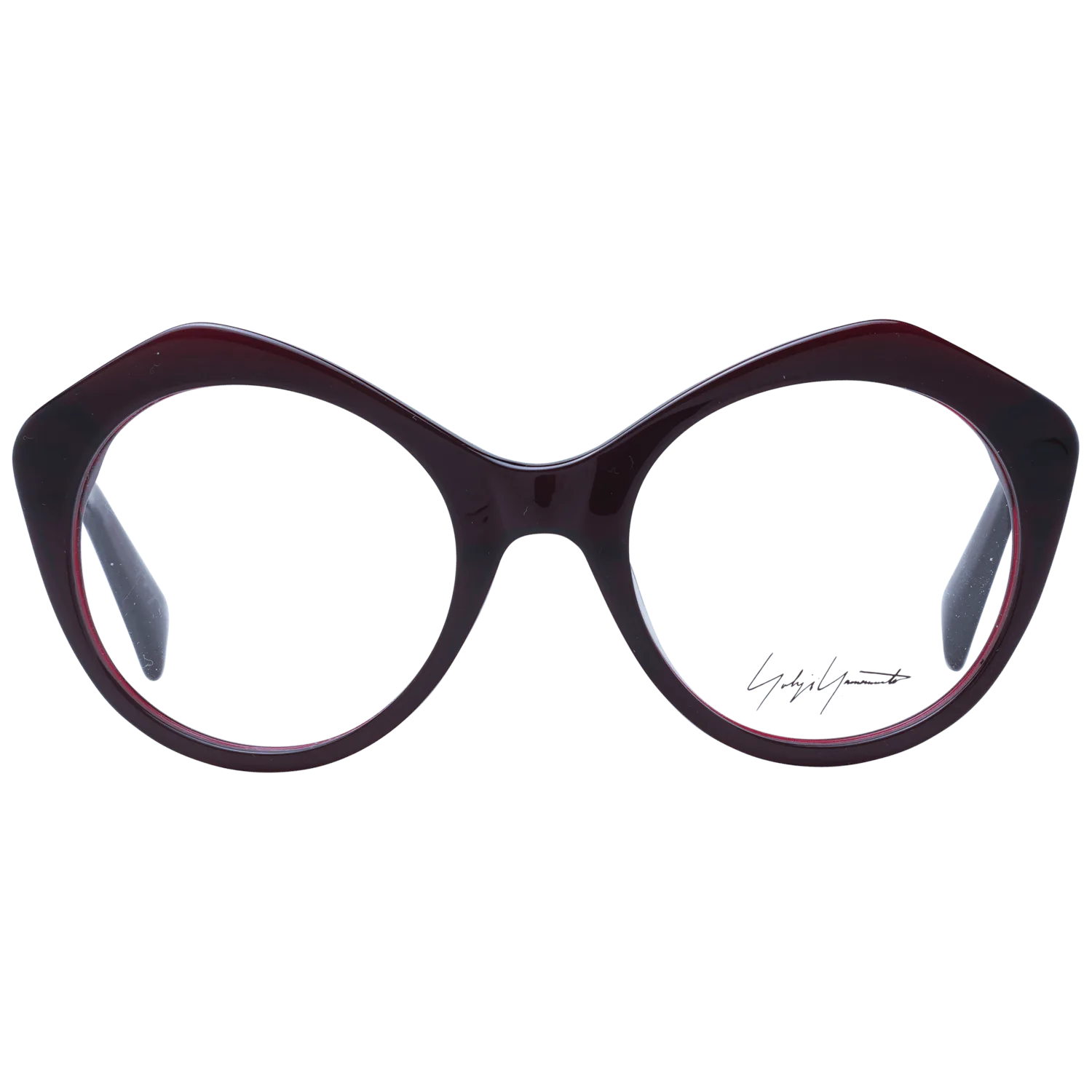Unisex Burgundy Yohji Yamamoto Optical Frame YY1004 219 51