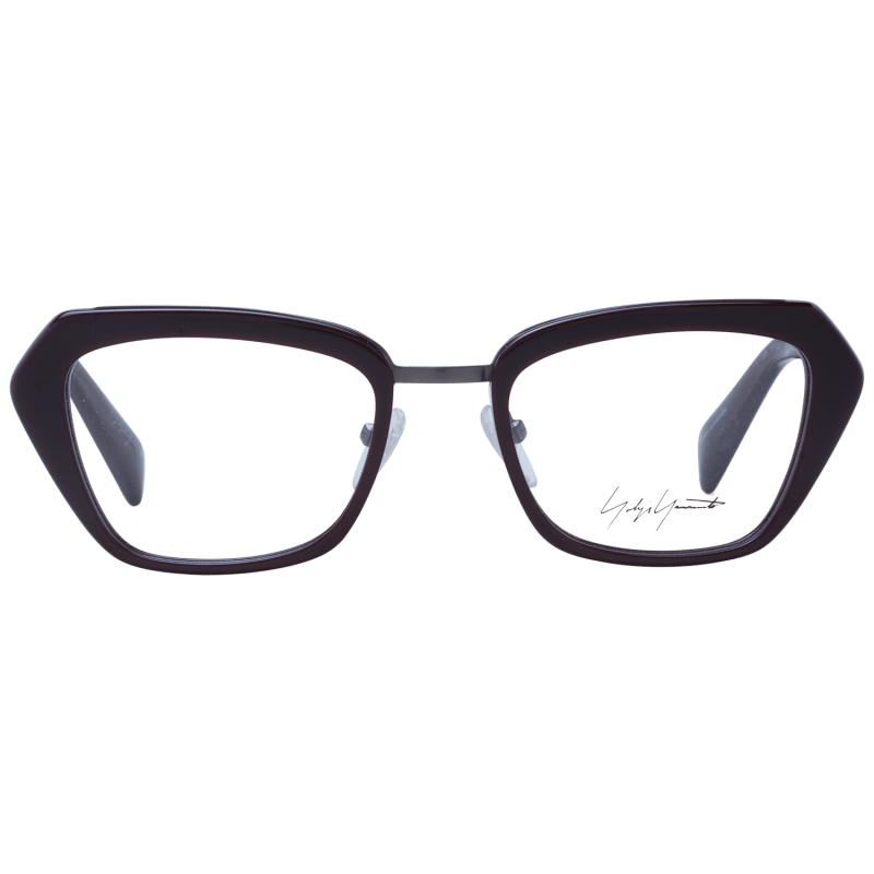 Unisex Burgundy Yohji Yamamoto Optical Frame YY1005 216 51