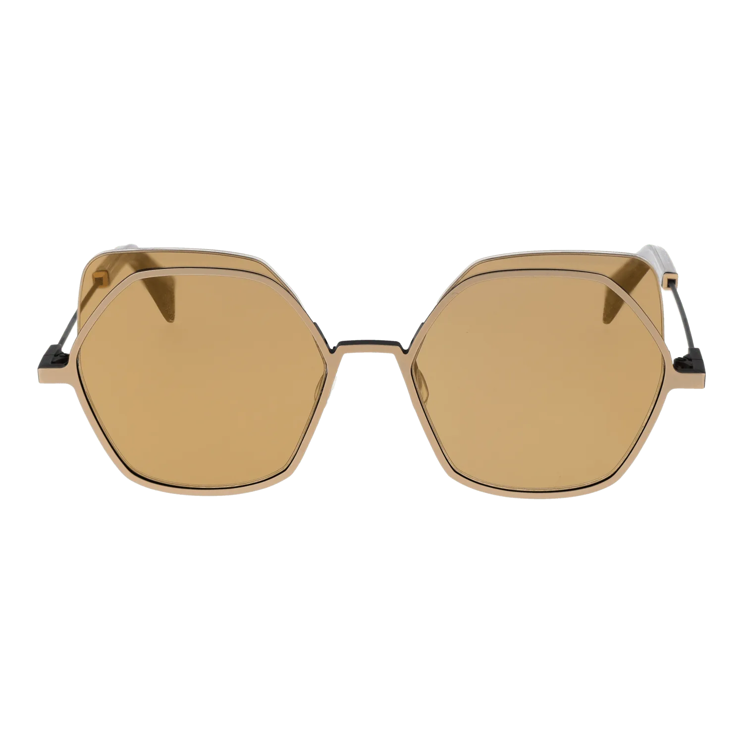 Unisex Gold Yohji Yamamoto Sunglasses YY7031 479 52
