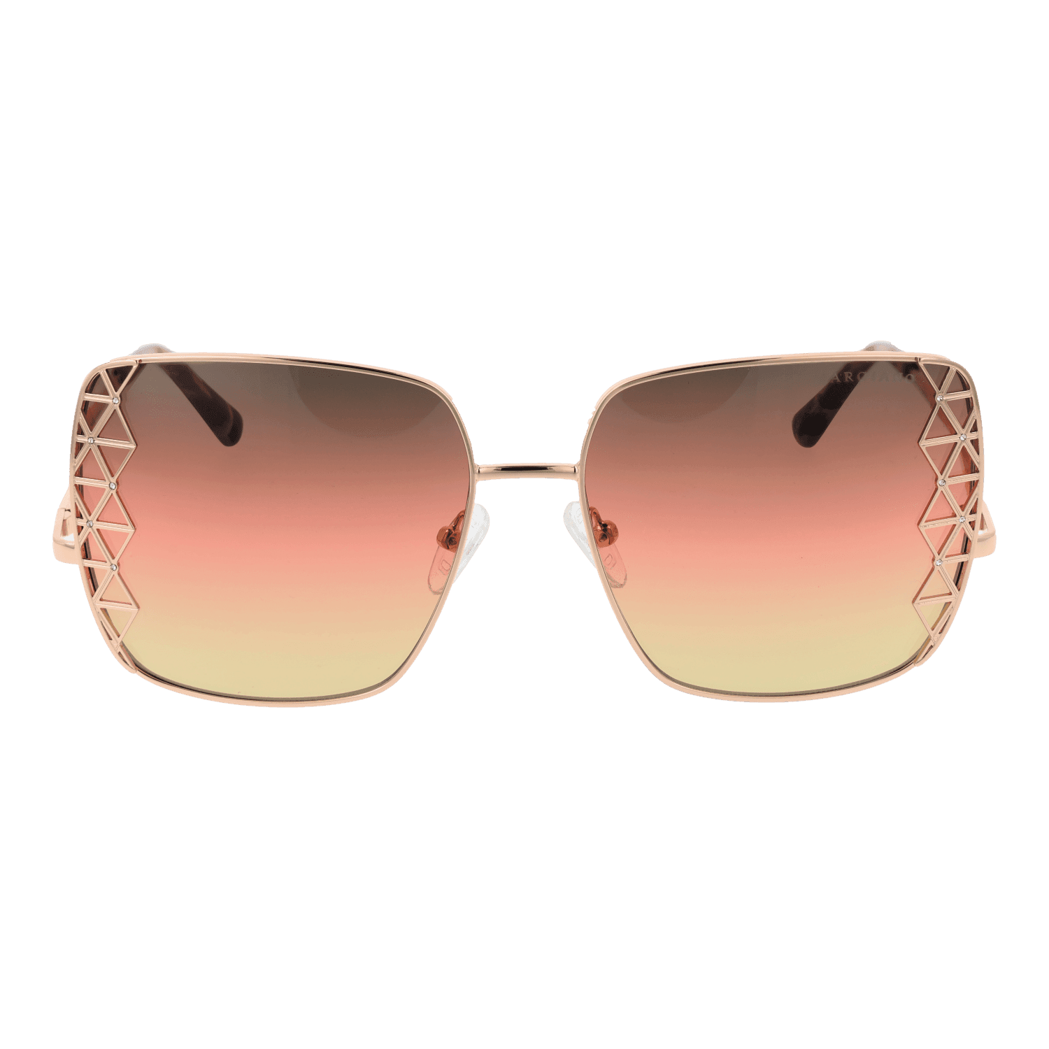 Women Rose Gold Marciano by Guess Sunglasses GM0829 28T 59