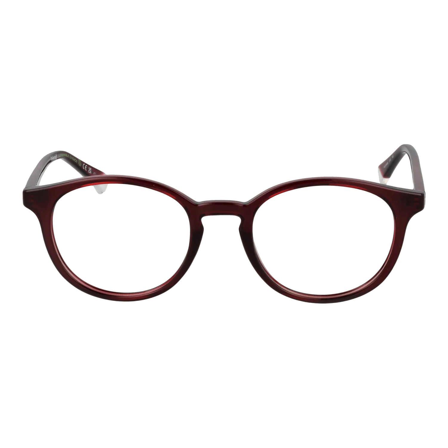 Unisex Burgundy Polaroid Optical Frame PLD D498 LHF 50