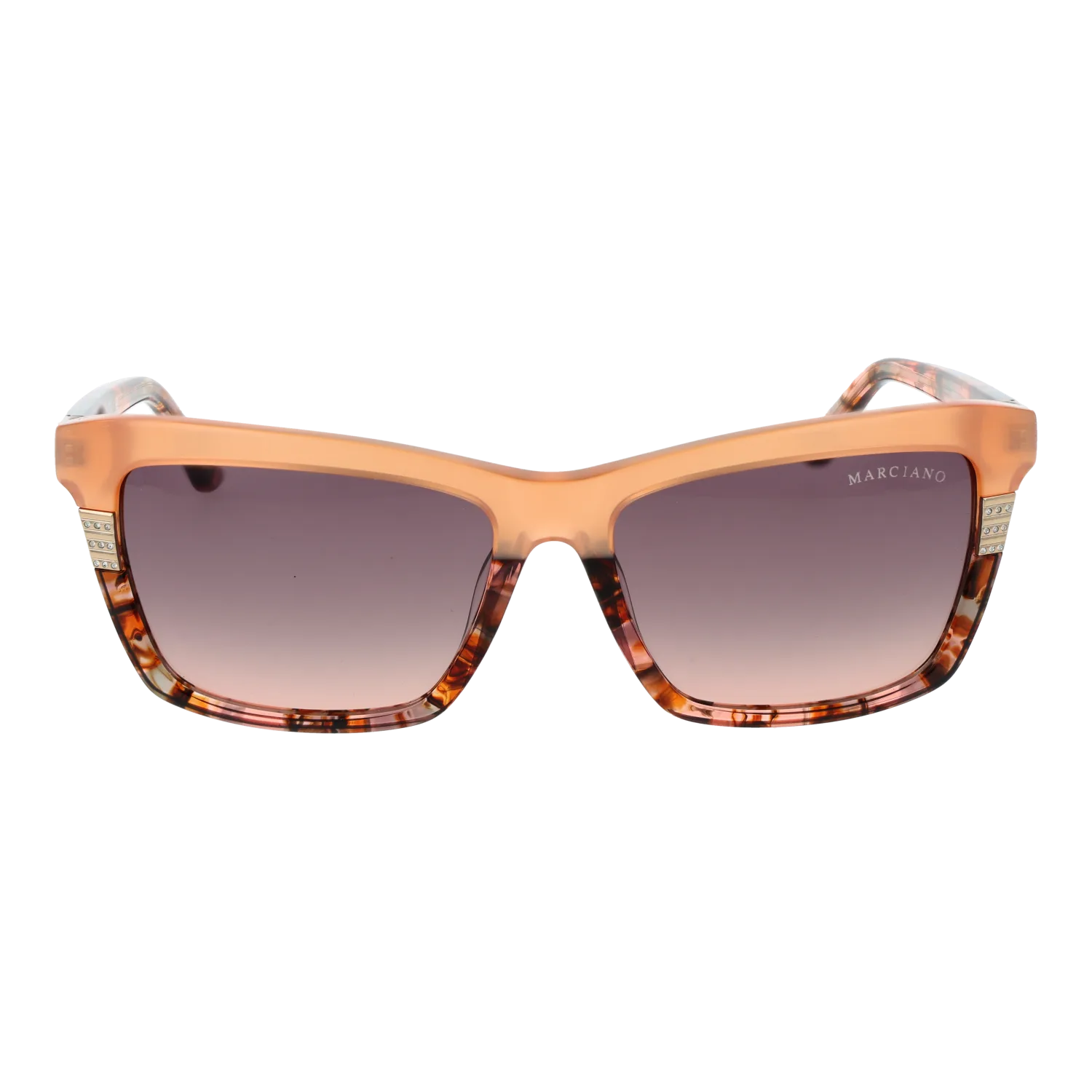 Marciano by Guess GM00010 5744F front view with Brown lenses
