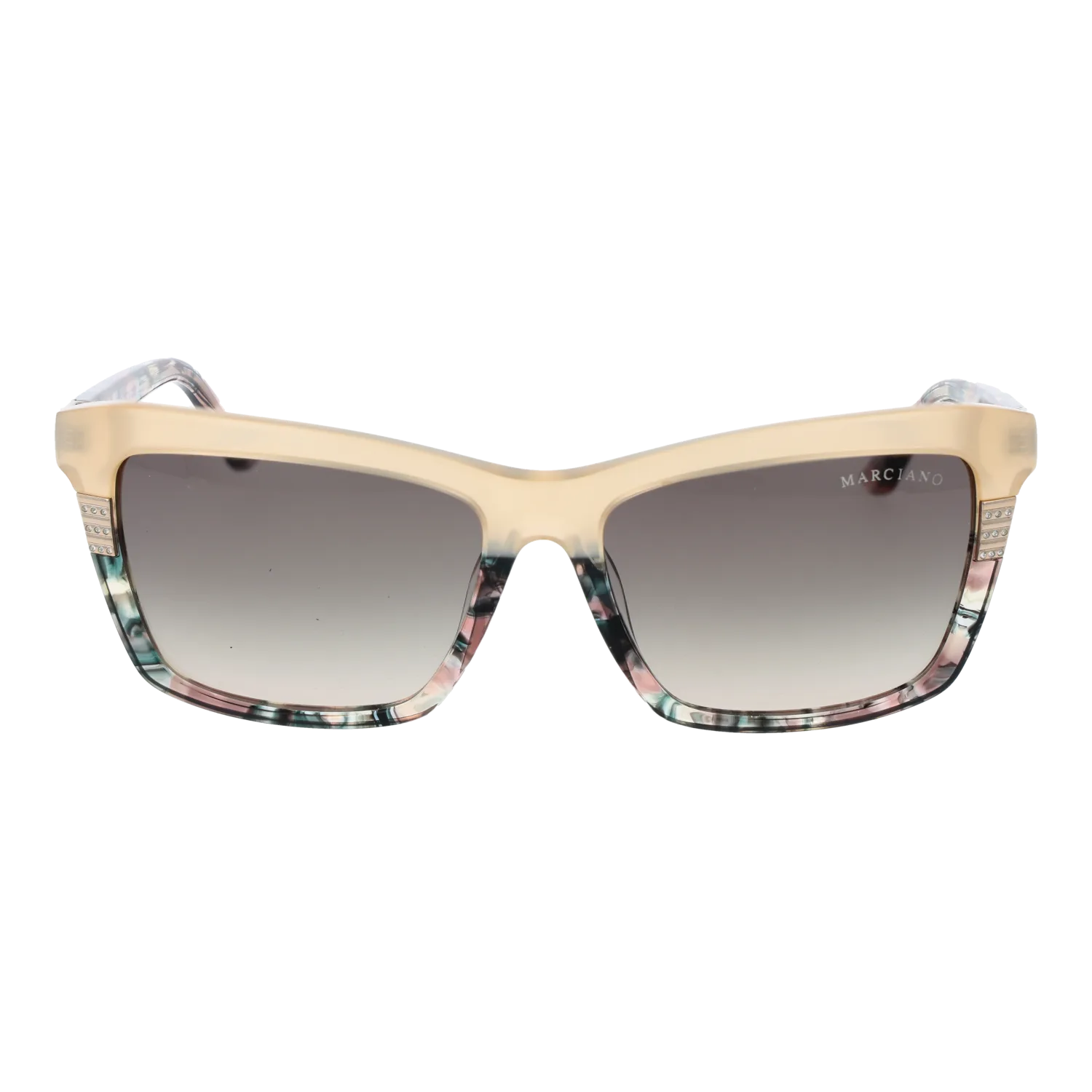 Marciano by Guess GM00010 5759P front view with Green lenses