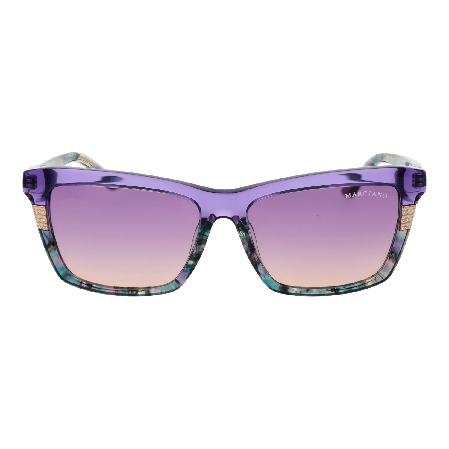Marciano by Guess GM00010 5781Z front view with Purple lenses