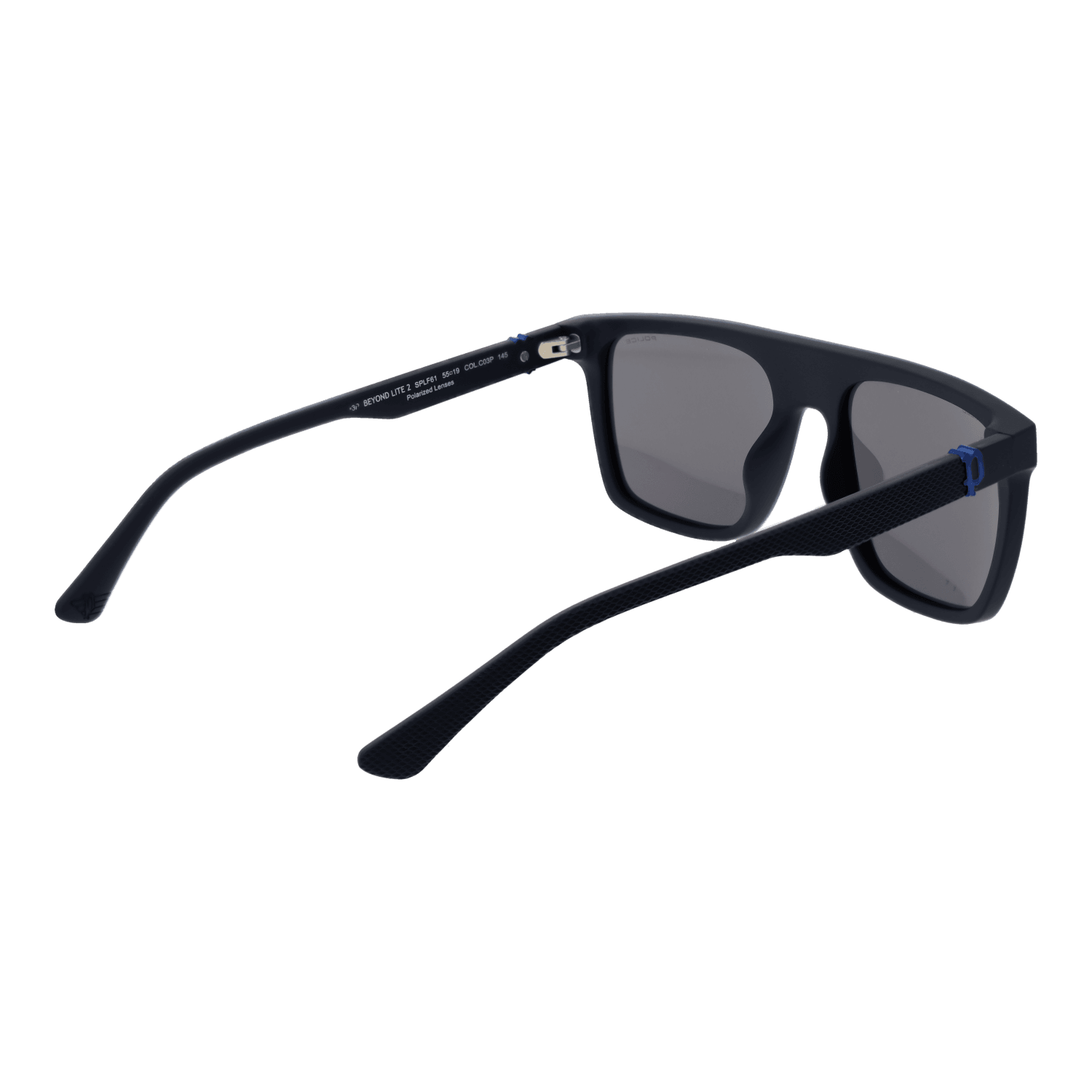 Police SPLF61M55C03P rear view – Plastic frame