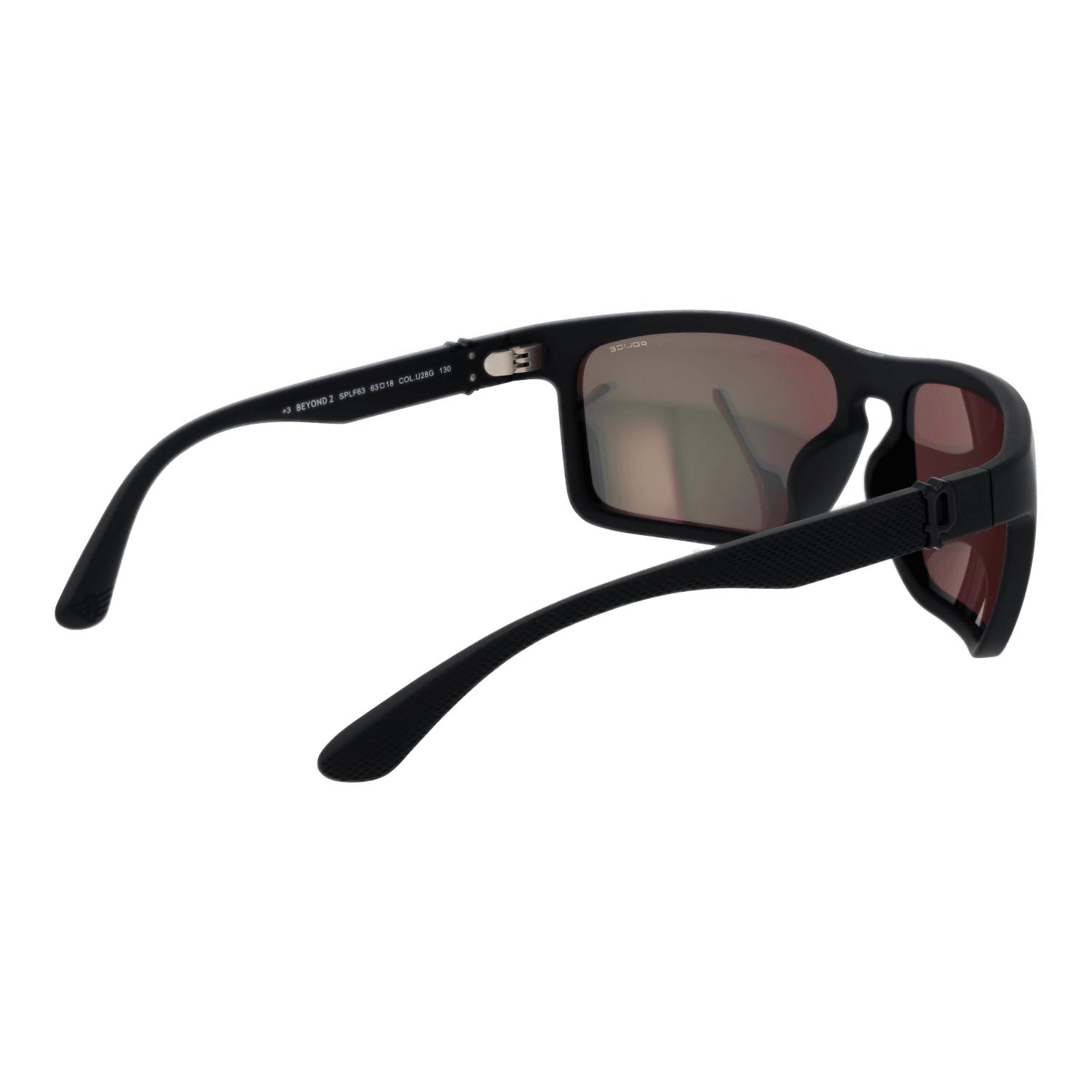 Police SPLF63 63U28G rear view – Plastic frame