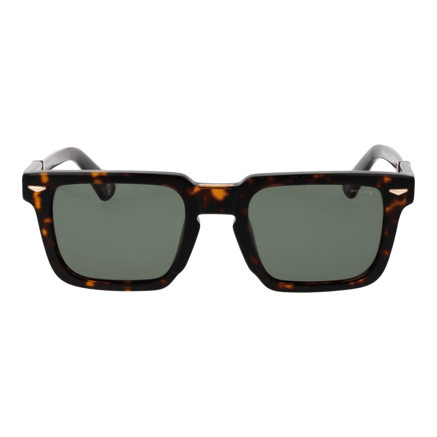 Police SPLL88 520722 front view with Green lenses
