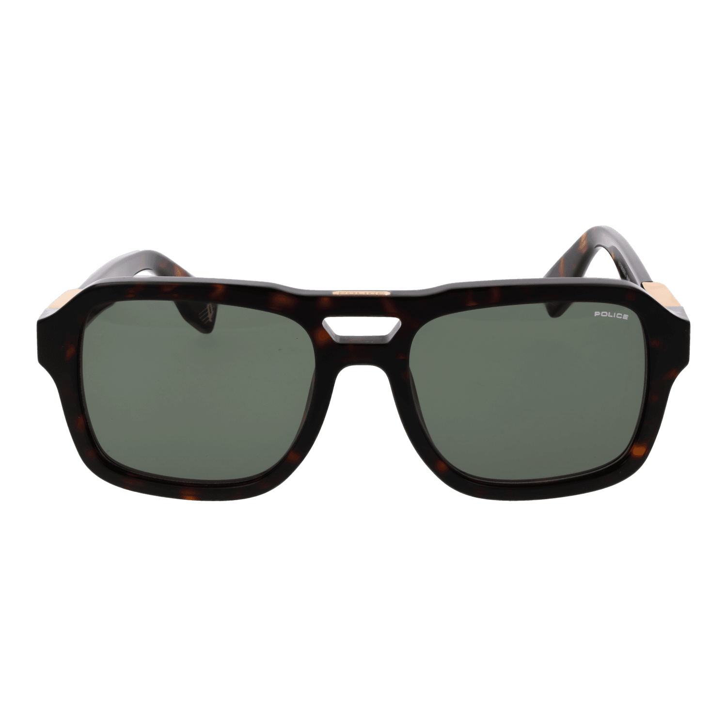 Police SPLN65 550722 front view with Green lenses