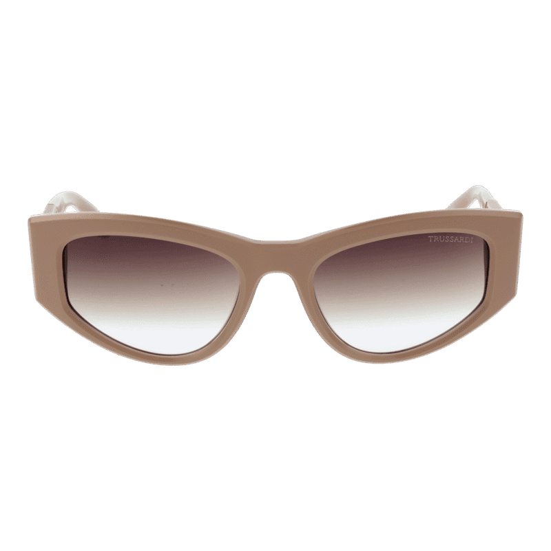 Trussardi TSW9013 54D01 front view with Brown lenses