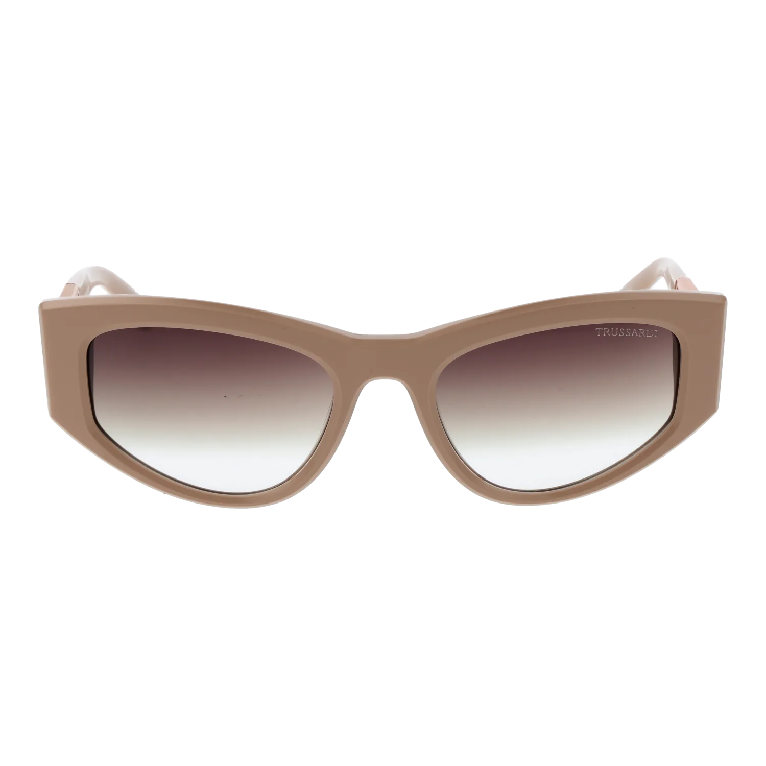 Trussardi TSW9013 54D01 front view with Brown lenses