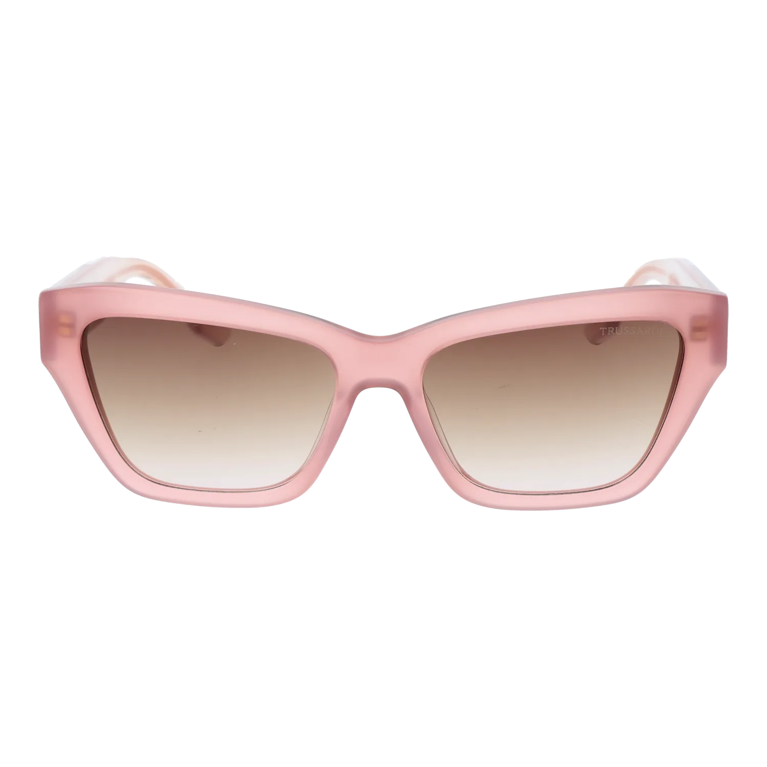 Trussardi TSW9030 57H01 front view with Brown lenses