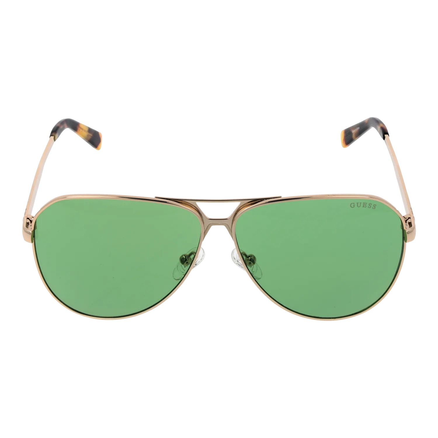 Guess GU00069 6132N front view with Green lenses