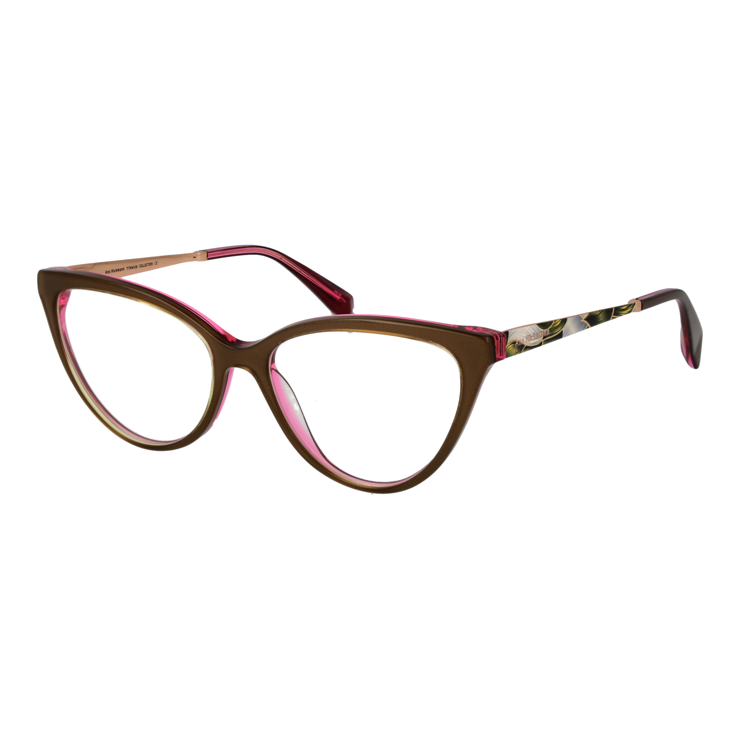 Ana Hickmann AH6528T 54H02 optical frames side view