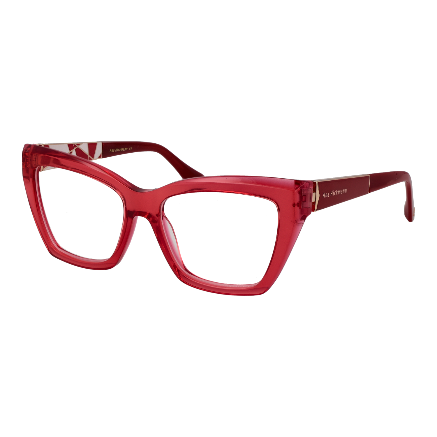 Ana Hickmann AH6553 52H01 optical frames side view