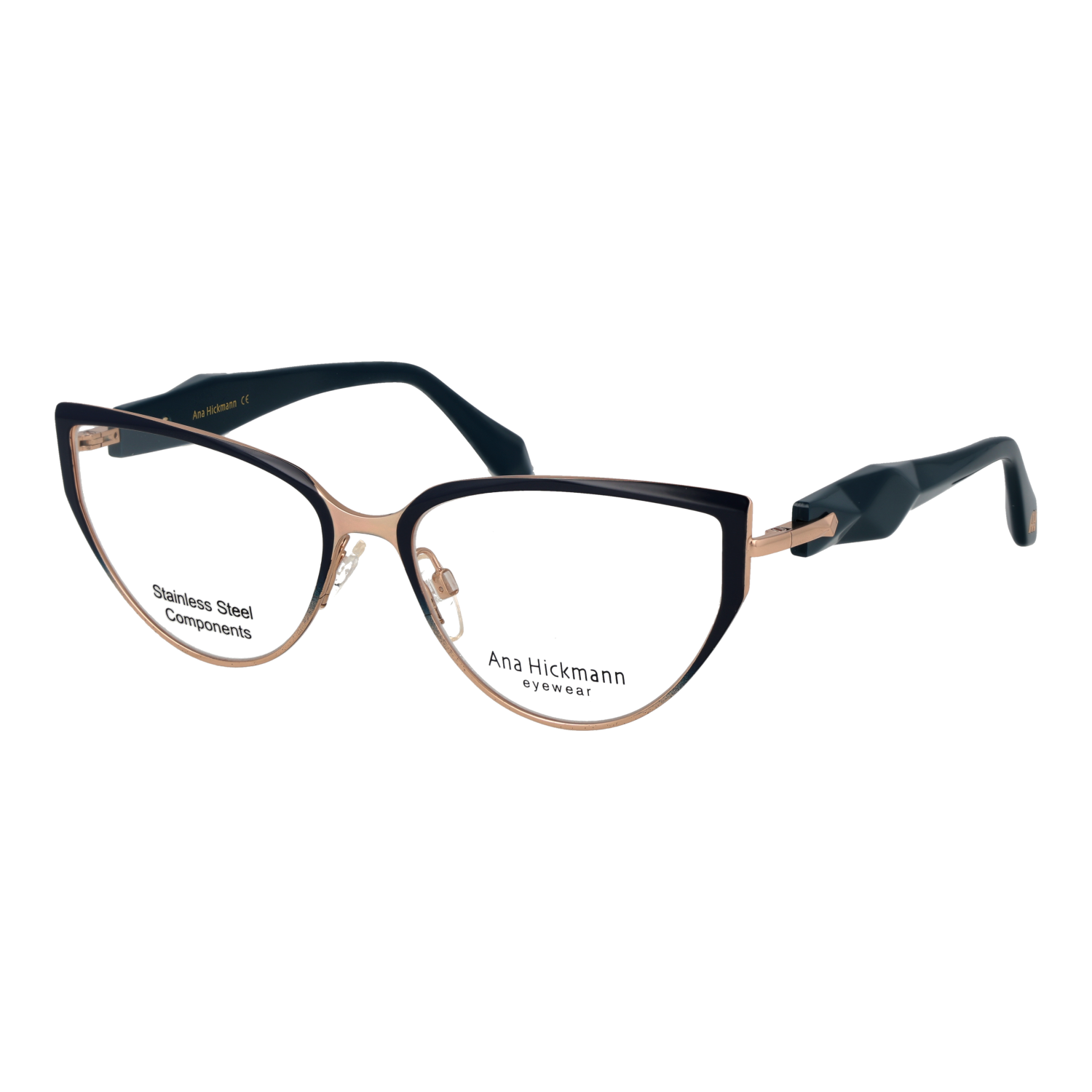 Ana Hickmann AH1539 5506A optical frames side view