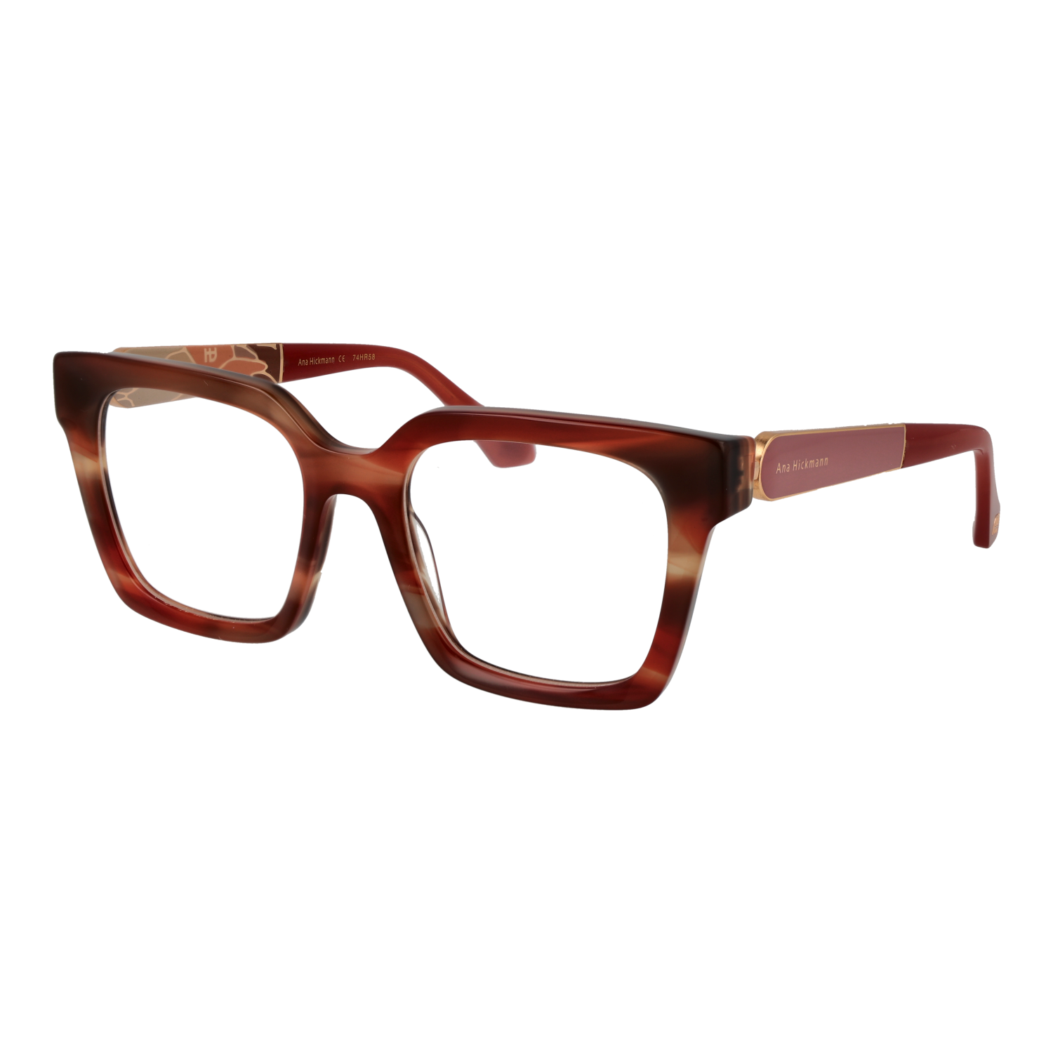 Ana Hickmann AH6598 52E02 optical frames side view
