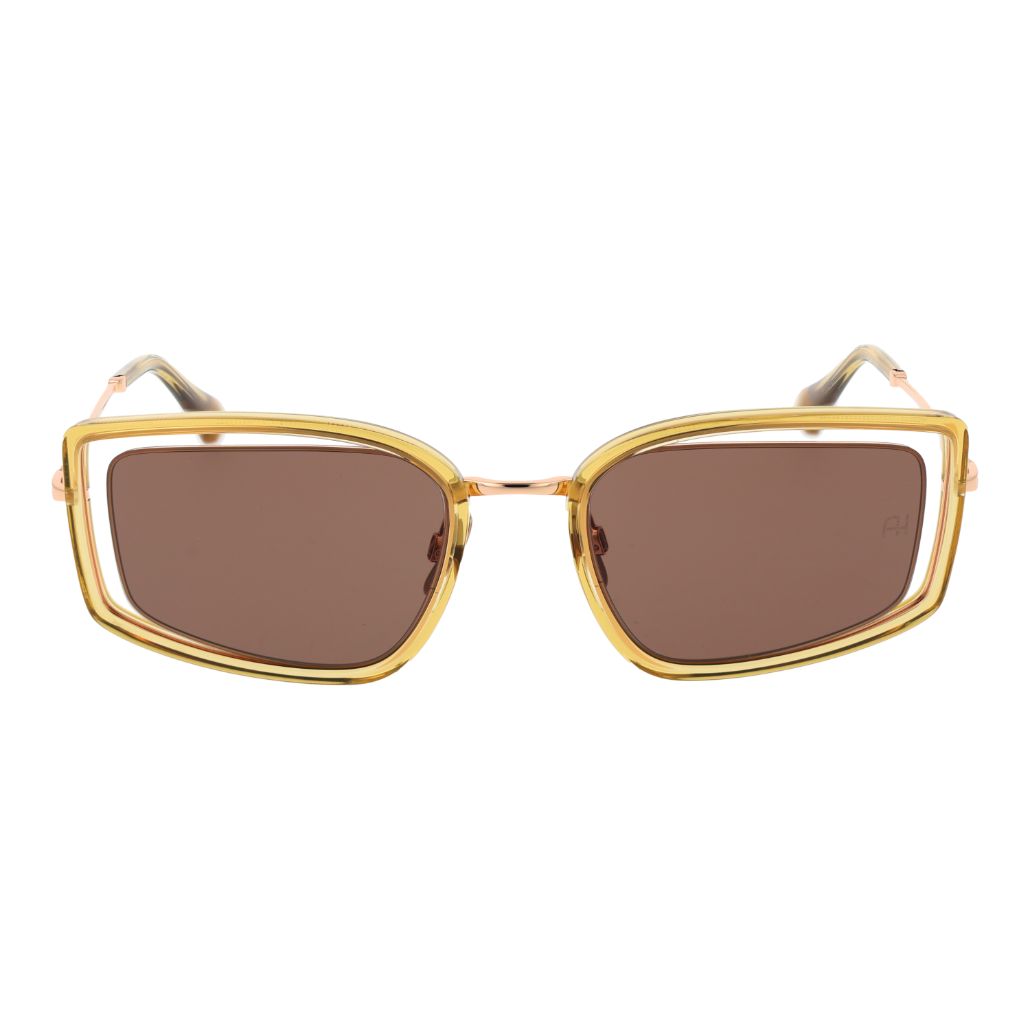 Ana Hickmann AH3322 54T01 front view with Brown lenses