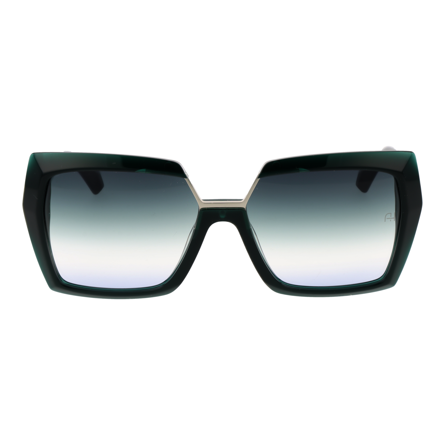 Ana Hickmann AH9417 56T01 front view with Green lenses