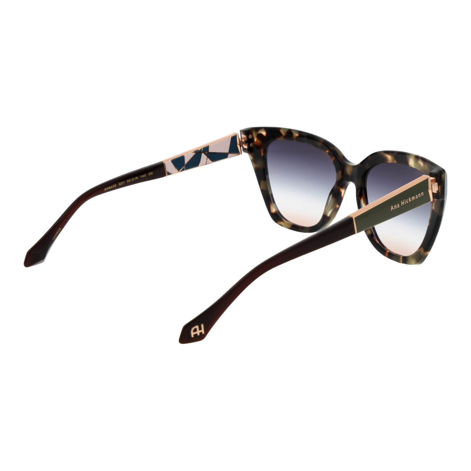 Ana Hickmann AH9430 55G21 rear view – Acetate frame