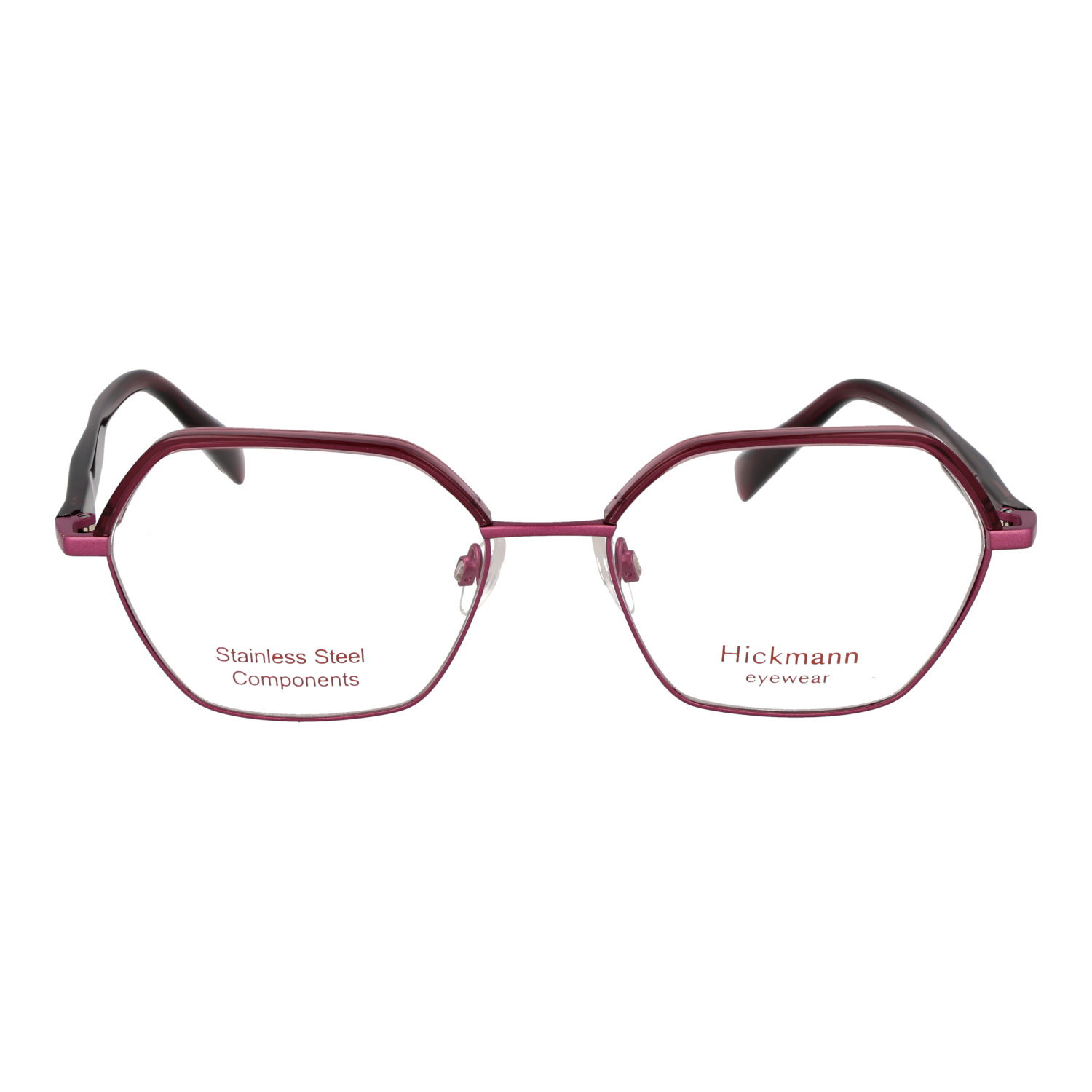 Ana Hickmann HI1245 55T01 front view – Titanium frame