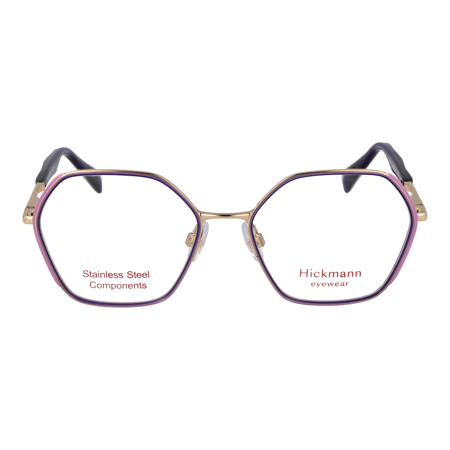 Ana Hickmann HI1259 53H01 front view – Metal frame